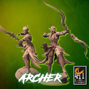 Figure Elf archer Pose 2 Lord Of The Print 3D Printing