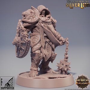 Mattias Figurine of the Lion Killing Paladin Daybreak Miniatures 3D Printing