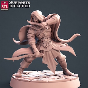 Figurine Assasin 3 STL Miniatures 3D Printing