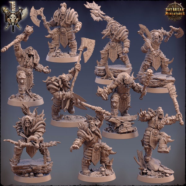 Figurine Pack Orc Daybreak Miniatures  impression 3D