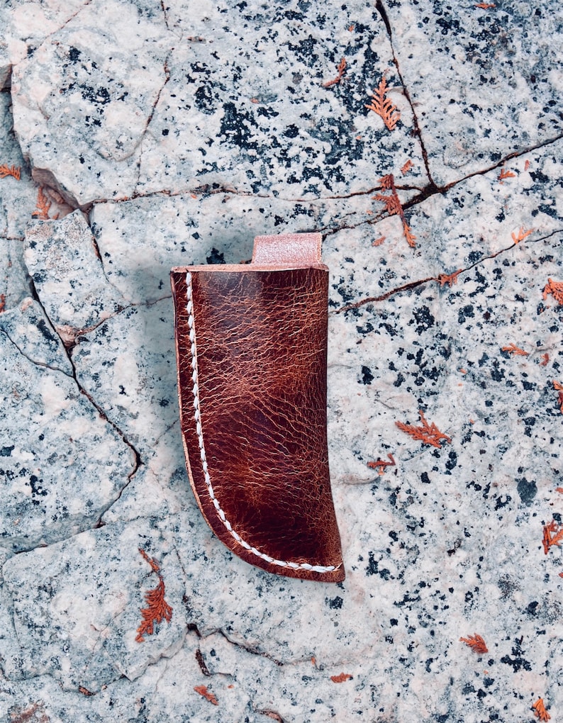 Custom Tooled Leather Knife Sheath Trapper / Sodbuster Etsy