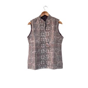 Cotton Quilted  Short Kimono Kantha Jacket Front Open Handmade  Jacket HandBlock print Women&#39;s wear
