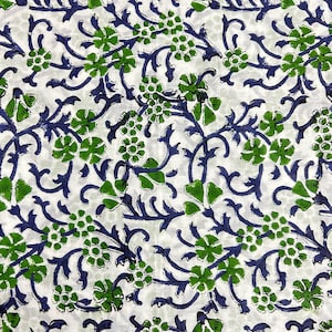 Block Print Cotton Fabric 10yards Handmade cotton printed fabric garments fabric dress material Women Wear fabric hand block print
