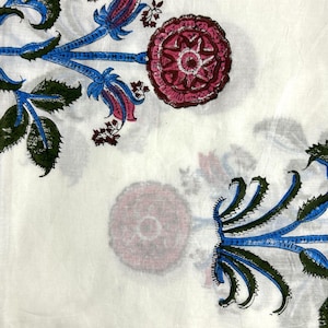 Cotton Block Print Fabric 10yards Handmade cotton printed fabric garments fabric dress material Women Wear fabric hand block print