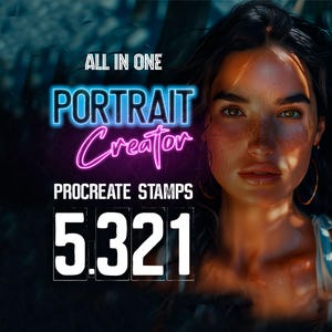 Procreate Portrait Brushes: Hair, Skin, Eyes, Manga & Anime (Digital Product)