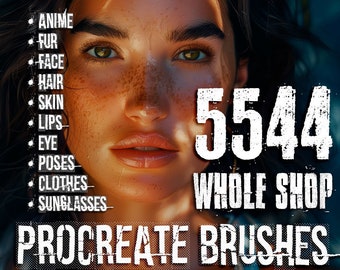 WHOLE SHOPE >> Procreate Brushes Portrait Bundle