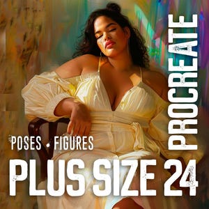 30 x 30 cm - weibliche Posen Stempel procreate Figur Stempel männlich Posen Stempel plus Größe Posen Stempel plus Größe Posen Stempel - PLUS SIZE SET