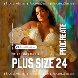 Plus size poses female poses stamps procreate figure stamps male poses stamps plus size poses stamps plus size poses stamps - PLUS SIZE SET