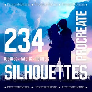 Carimbos de silhueta, pincéis de silhueta, carimbos de procriação, silhueta empresarial, figura dançante, ginástica, karatê, futebol - PACOTE DE SILHOUETA