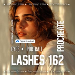 Procreate Lashes - lashes stamps procreate eyes brushes - bottom procreate top stamps procreate stamps - LASHES SET
