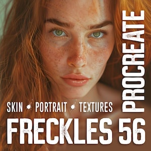 Pinceles de pecas para Procreate: pinceles para la piel, sellos para la piel, conjunto de pinceles para la piel, pinceles para retratos, paquete para Procreate - CONJUNTO DE PECAS