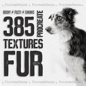 Procreate Fur Brushes -  realistic fur brushes - procreate stamps - brush set animal hair fur - FUR BUNDLE