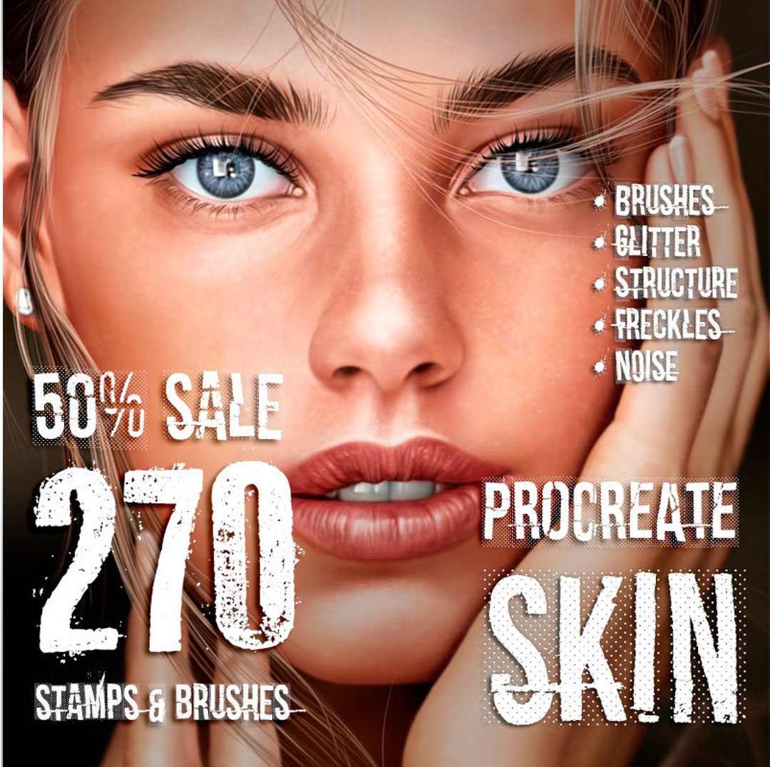Skin Brushes Procreate Skin Stamps Skin Brush Set Portrait Brushes