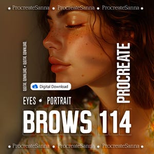 Brow Brushes procreate stamp brow brushes eyes brushes procreate eyes stamps procreate stamps procreate brushes eyebrow stamps - BROW