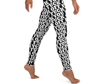 Vete a la mierda - Leggings / Pastel Goth / Ropa de entrenamiento / Estilo Egirl / Ropa de gimnasio / Estilo grunge / Harajuku / Moda alternativa / Pantalones de yoga