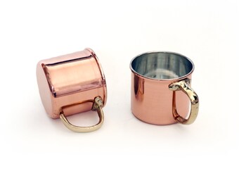 Copper Handmade Mug Hammered Copper Coctail Mugs