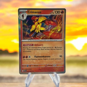 Crimanzo – Pokémon Holo Karte Original mit Selbsgemachter Hülle