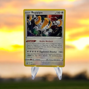 Regigigas – Pokémon Holo Karte Original mit Selbsgemachter Hülle