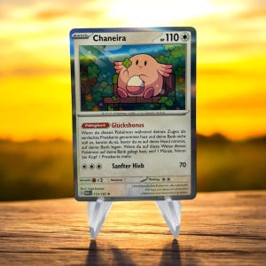 Chaneira – Pokémon Holo Karte Original mit Selbsgemachter Hülle
