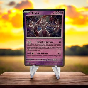 Mewtu – Pokémon Holo Karte Original mit Selbsgemachter Hülle