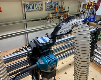 Supporto motore CNC Onefinity: porta cuffia antipolvere Suckit