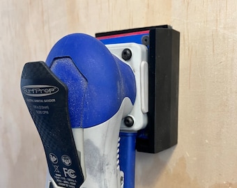 Wall-Mounted Sander Holder for the SurfPrep 3" x 4" Electric Ray & Ekasand (Accommodates Pad!)