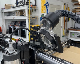 Suckit Dust Boot Holder: Elite Z Mount for Onefinity CNC