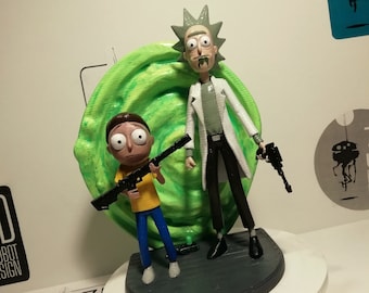 Diorama de Rick y Morty