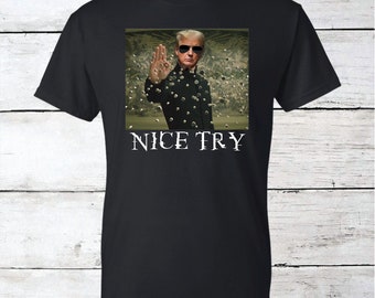 Trump MATRIX Tshirt, Trump 2024 T-shirt, MAGA, Donald Trump, Trump, Fight, Fist, Keep America First, Biden Sucks Political Tee