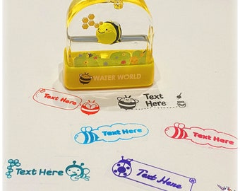 Name Stamp, Cute Name Stamp, Kids Name Stamp, Custom Name Stamp, Personalize Name Stamp, Water World Stamp, Bee Name Stamp