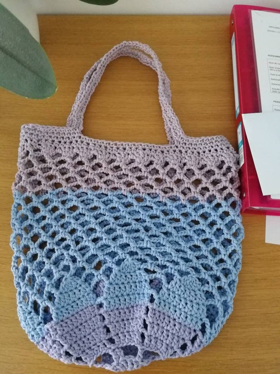 Sac filet de marché /courses /provisions/plage fait main au