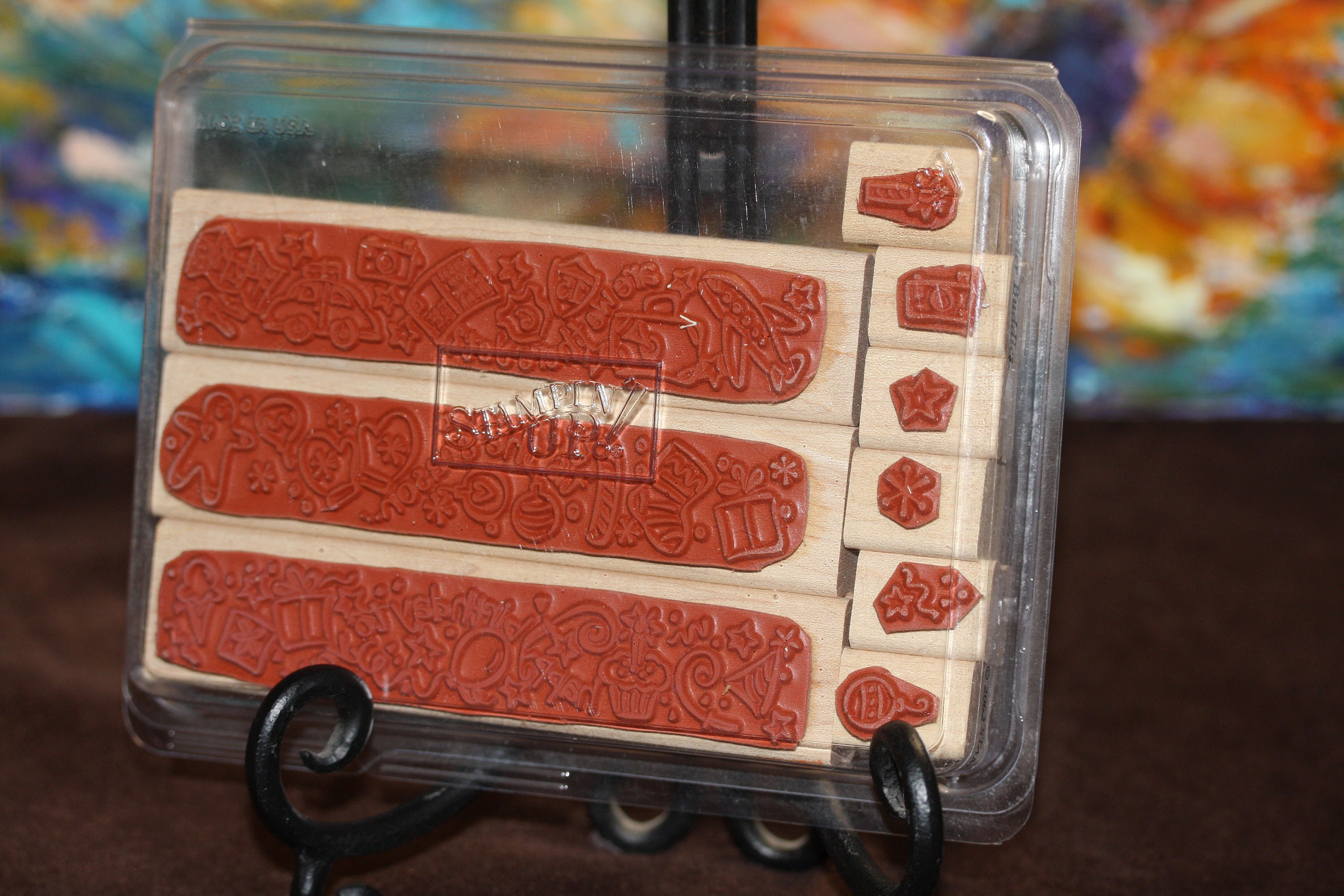 Stampin' up Rubber Stamp Notecard Printmaking Rare Vintage Etsy