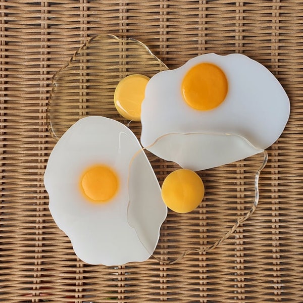 Posavasos de resina / Posavasos para bebidas / Decoración del hogar / Posavasos con forma de huevo / Ideas de regalos hechos a mano / Reposacucharas / Posavasos únicos / Regalo de Navidad / Reposacucharas /