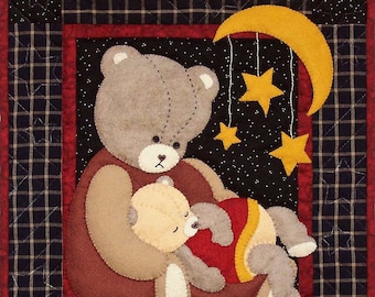 Baby Bear Quilt Pattern | Wall Quilt Patterns | DIY Wall Quilt Pattern | Instructions and Templates | 13" x 15"