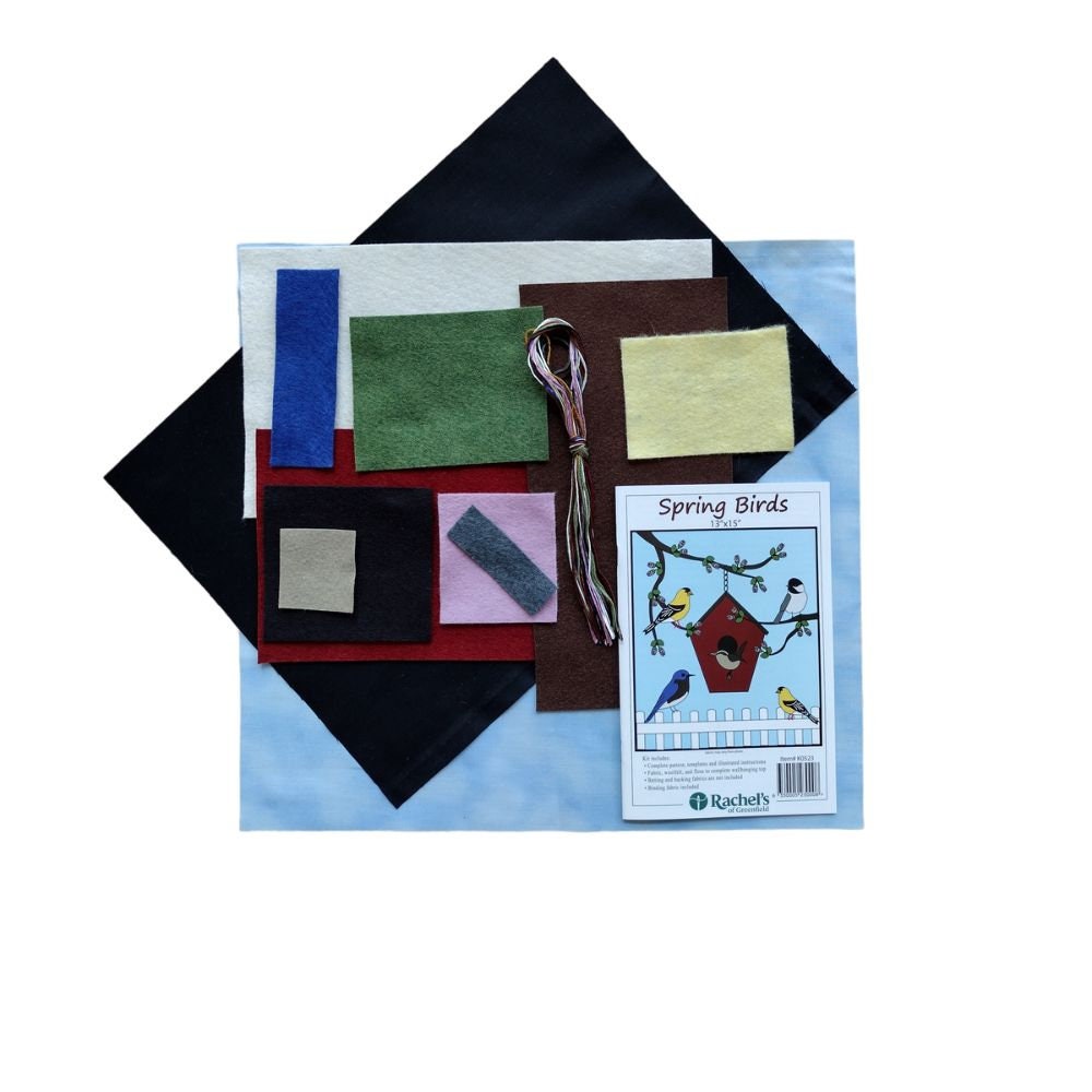 Spring Birds Wall Quilt Kit, Wall Hanging Quilt Kit by Rachels of ...
