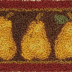 Kit de aguja perforadora Pears de Rachel&#39;s of Greenfield / Kit de bordado con aguja perforadora / Materiales e instrucciones incluidos / 2 1/2″ x 4 1/2″