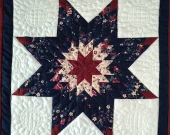 Lone Star-quiltpatroon | Muurquiltpatronen | DIY-muurquiltpatroon | Instructies en sjablonen inbegrepen | 22 "x 22"
