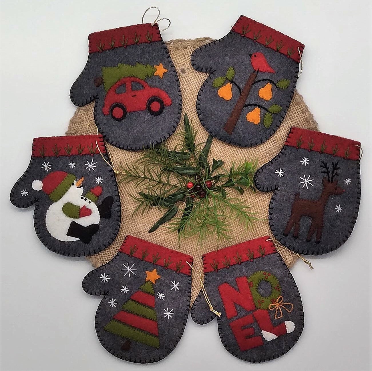 Adornos navideños diy / Patrón de manoplas de carbón / Patrón de adorno ...