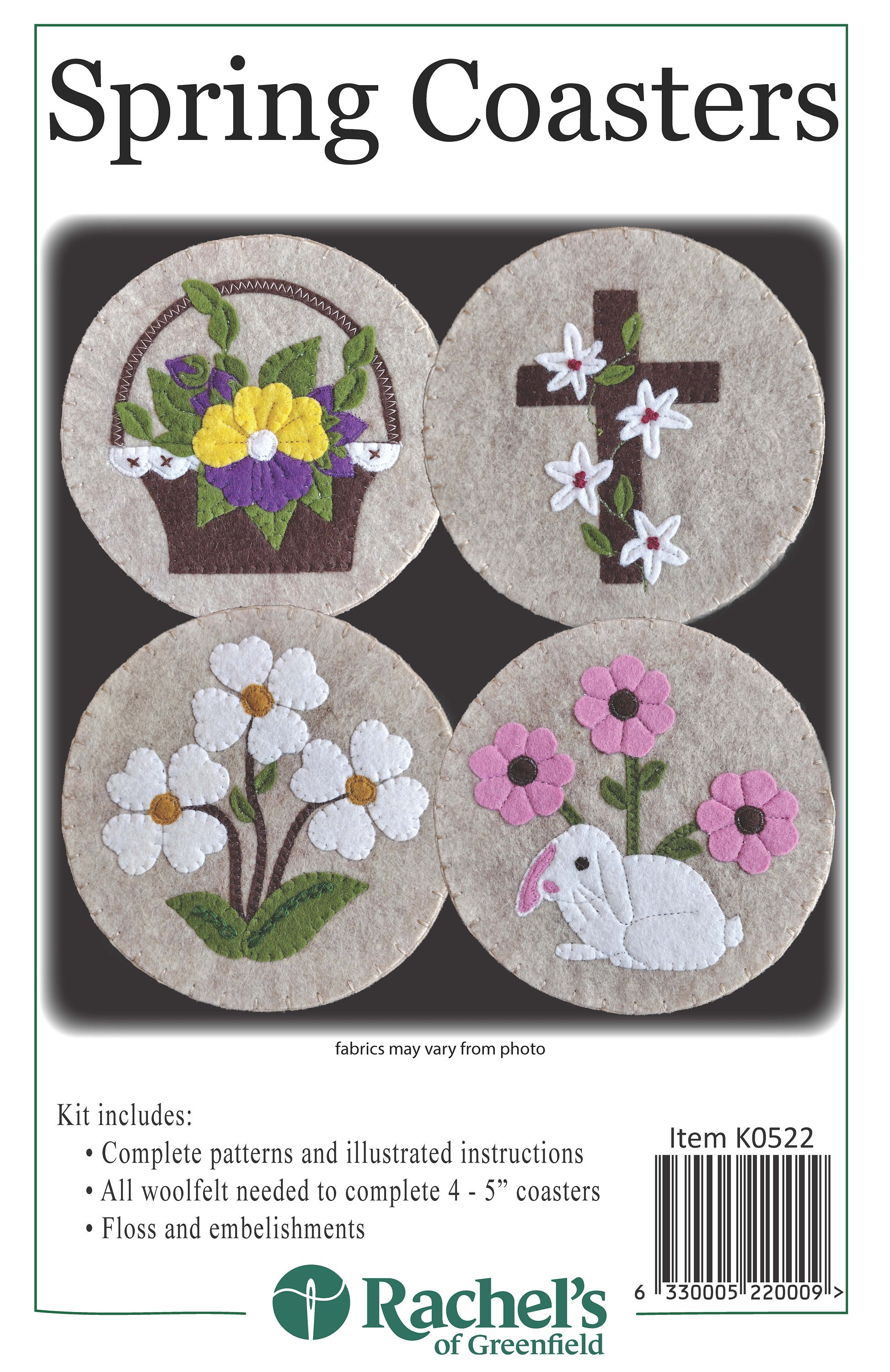 Spring DIY Coasters Pattern | Craft Pattern for Adults | DIY Coasters ...