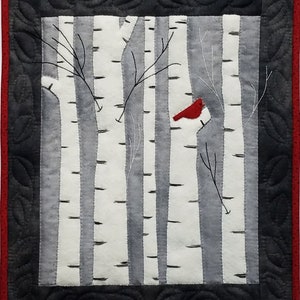 Birches Wall Quilt Kit by Rachel&#39;s of Greenfield | DIY Quilt Kit With 100% Cotton Fabrics | Instructions and Materials Included | 13&quot; x 15&quot;