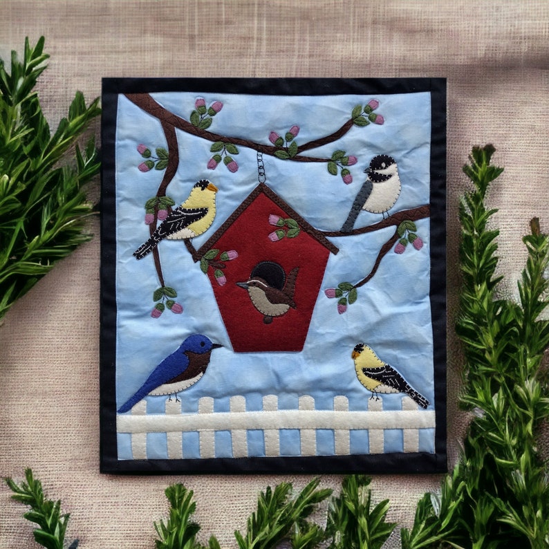 Spring Birds Wall Quilt Pattern Wall Hanging Quilt Pattern for