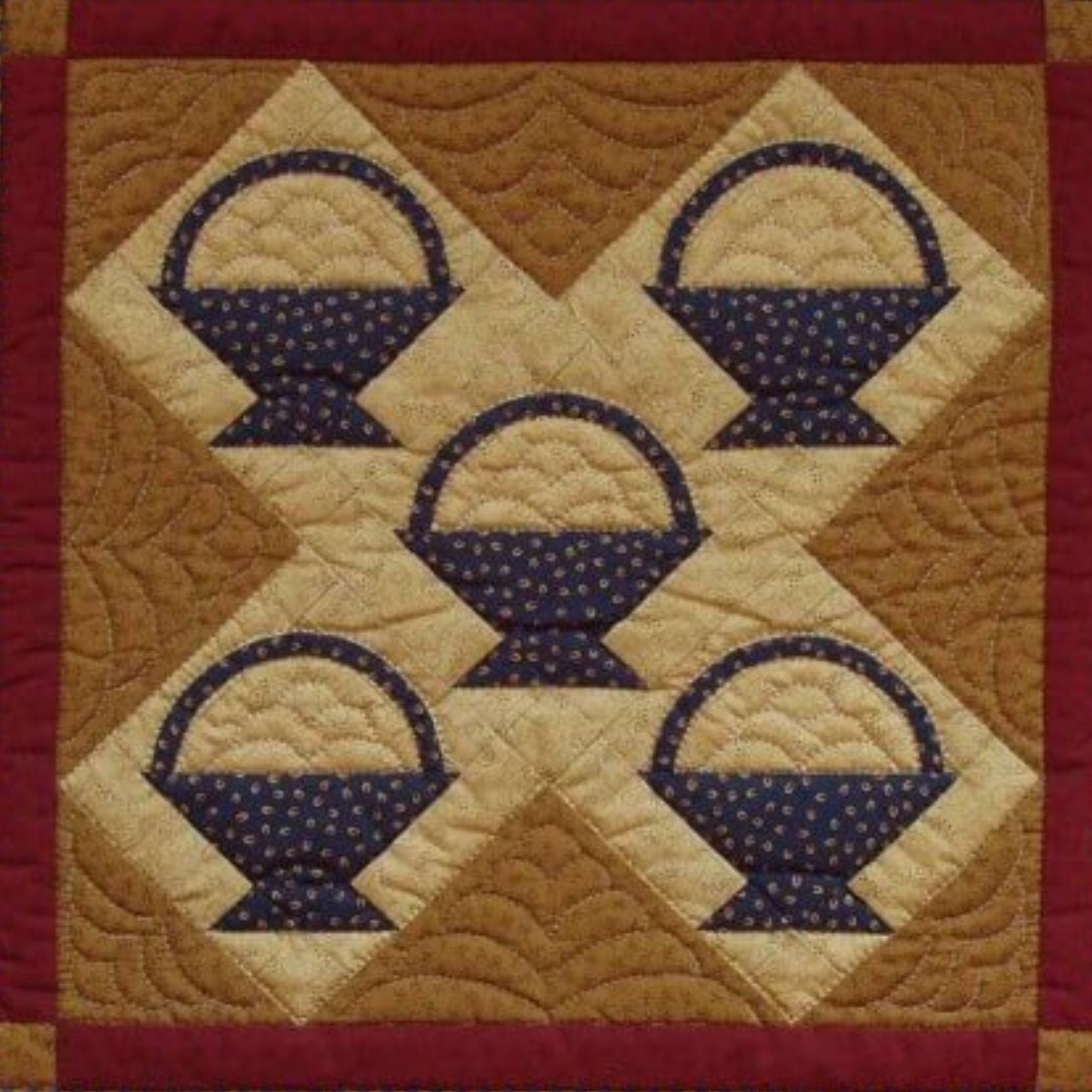 Baskets Quilt Pattern by Rachel's of Greenfield Wall Quilt Patterns DIY