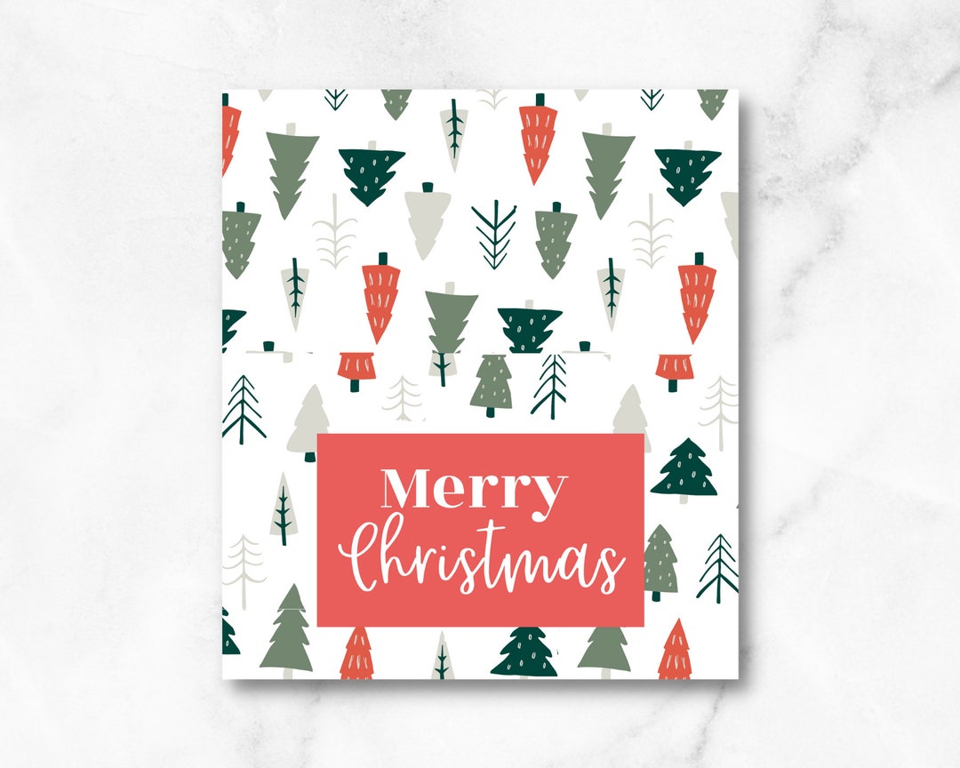 Christmas Bag Toppers 3.5" X 4", 4" X 4" Bag Toppers, Printable Instant ...