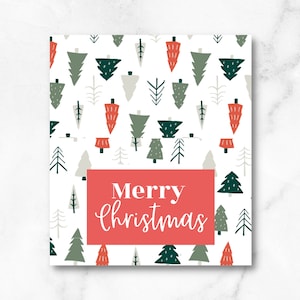 Christmas Bag Toppers 3.5&quot; x 4&quot;, 4&quot; x 4&quot; Bag Toppers, Printable Instant Download Christmas Bag Topper