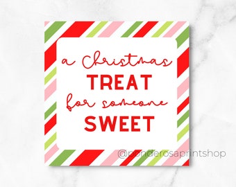 Christmas Cookie Tag: Printable Treat Packaging (PDF Download)