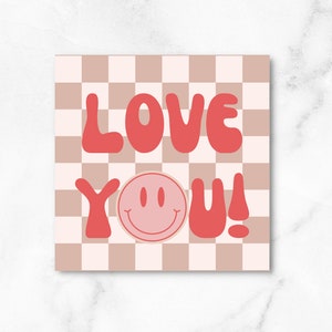 Impression de la Saint-Valentin, Joyeuse Saint-Valentin, étiquette à biscuits de la Saint-Valentin, 2,5 pouces, étiquette à biscuits imprimable, étiquette à biscuits numérique