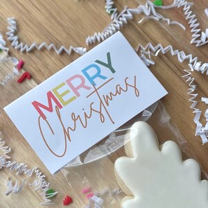 Merry Christmas Bag Toppers 3.5&quot; x 4&quot;, 4&quot; x 4&quot;, and 5&quot; x 4&quot; Bag Toppers, Printable Instant Download Christmas Bag Topper