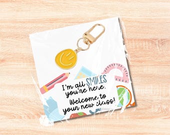 Back-to-School Gifts for Students | Welcome Gift for Students | Bag Charm with Card | Classroom Favor | Party Favor Bag Charm