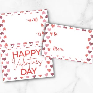 Valentines Day Bag Toppers 3&quot; x 4&quot;, Printable Instant Download Happy Valentine&#39;s Day Bag Topper