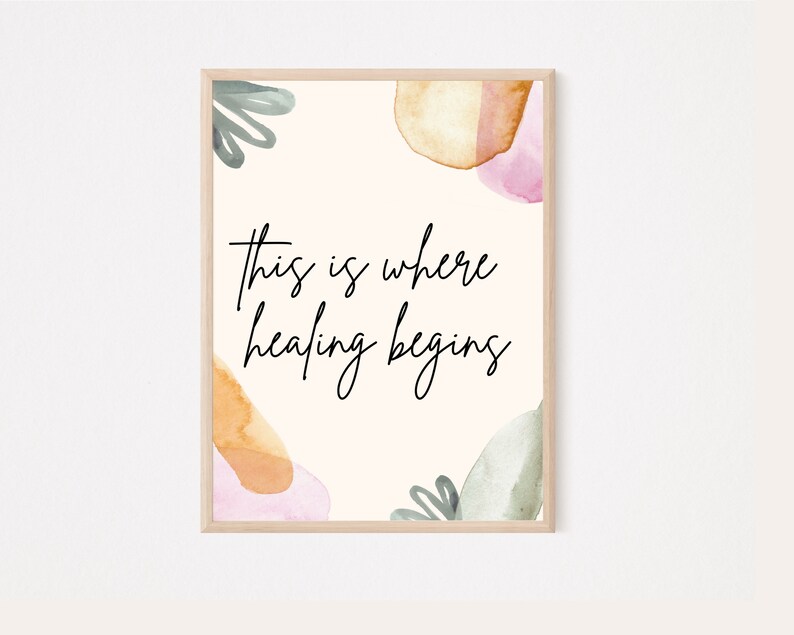 Therapy Counselor Office Wall Art Digital Print Psychologist Etsy